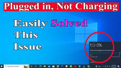 How To Fix The Laptop Battery Plugged In Not Charging Windows 1011