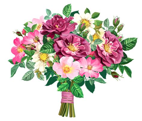 Blisse Design Studio Rose Bouquet Clİpart Transparent Flower Boquet