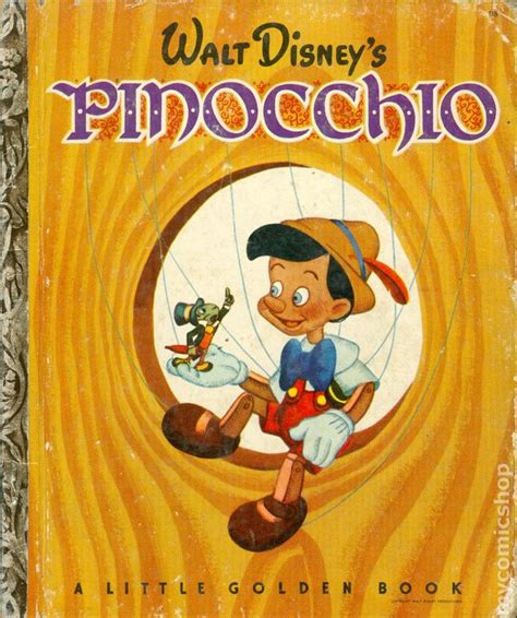 Walt Disneys Pinocchio Hc 1939 Simon And Schuster A Little Golden Book