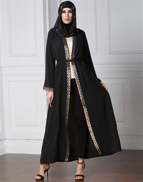 Arabic Dress Abayas Cardigan For Women Muslim Dress Plus Size Xl Loose