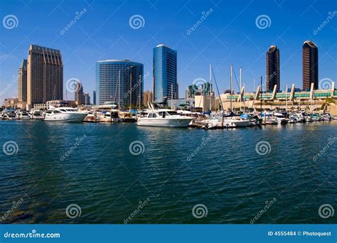San Diego Harbor And Downtown Stock Photo Image Of Pacific Cityscape