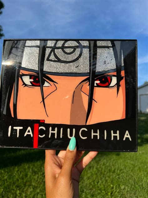 Itachi Uchiha Glass Painting In 2023 Glass Painting Anime Crafts