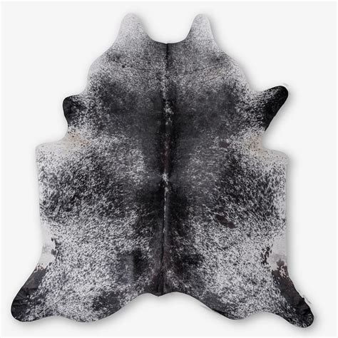Black And White Cowhide Rug Extra Large 237 X 231 Cm Bagé Home