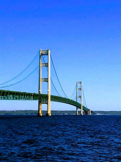 The mackinac bridge is currently the fifth longest suspension bridge in the world. Mackinac Bridge Pictures | Download Free Images on Unsplash