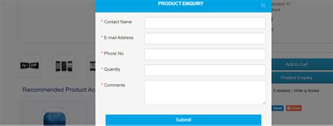Opencart Product Enquiry Form Ask Product Info