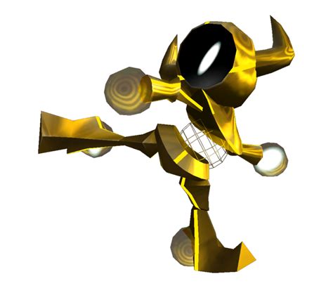 Wii Super Smash Bros Brawl Yellow Alloy Trophy The Models Resource