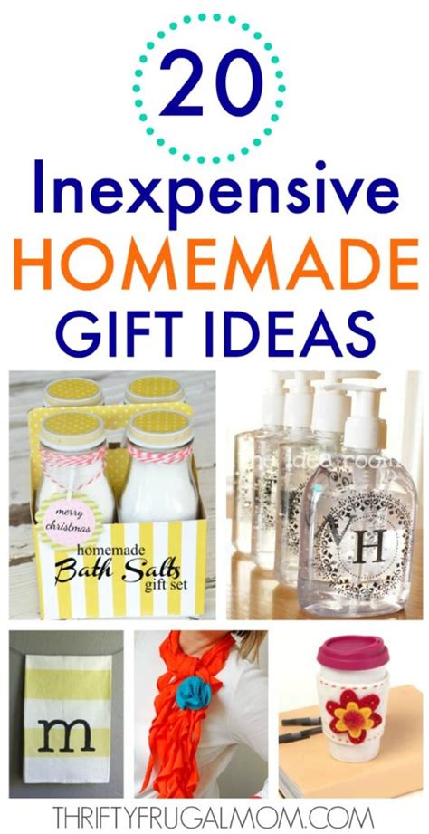 Inexpensive Homemade Gift Ideas Thrifty Frugal Mom