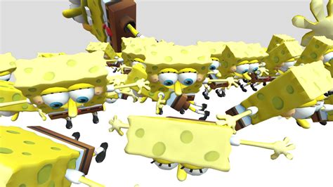 Falling Spongebob Download Free 3d Model By Aium2 Yapoco Fc0b560