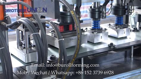Hole Punching Press System Door Frame Roll Forming Machine Brother