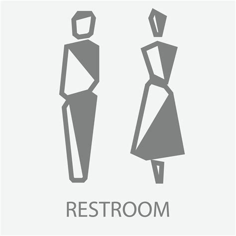Toilet Signs Male And Female Icons Bathroom Wc 15915803 Vector Art At Vecteezy