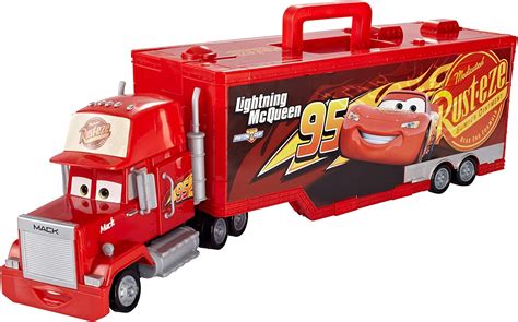 Disney Pixar Cars Véhicule Camion Transporteur Mack Rouge