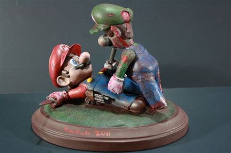 Zombie Luigi Vs Mario Nintendo Custom Action Figure
