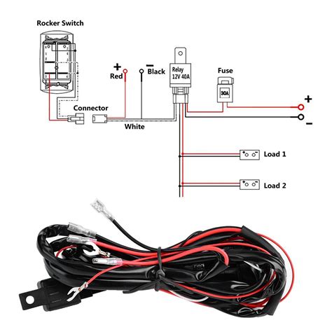 The diagram below shows a simple wiring diagram for connecting spotlights to work together with your high beams. Light Bar Wiring Diagram No Relay