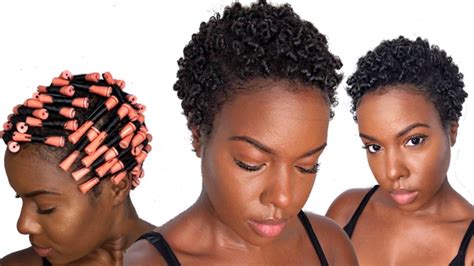 It gives a dramatic curl pattern. Perm Rod Set on SUPER SHORT Natural Hair | Nia Hope - YouTube