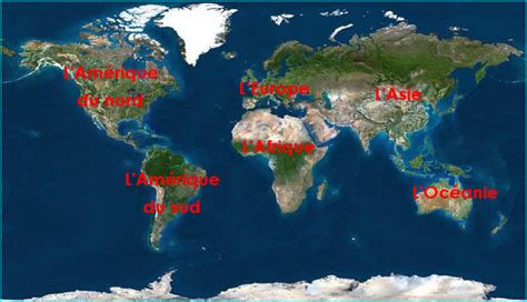 Géographie Atlas De La Terre Géographie Les Continents Carte Du Monde
