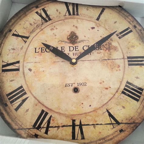 Shop home décor & more. FRENCH VINTAGE CHIC WALL CLOCK BROWNS NEUTRALS SHABBY ...
