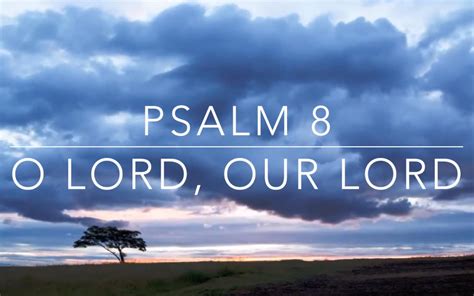 Psalm 8 A Study On The Kingdom Of God 1 Week