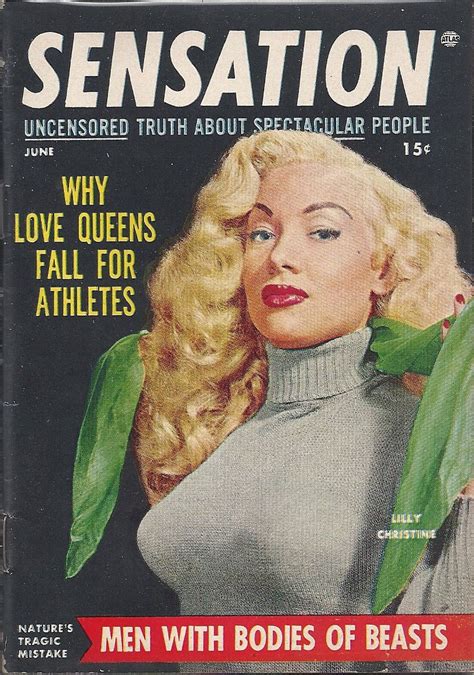 Jun 1954 Sensation Magazine Vol1 4 Lilly Christine Lilly