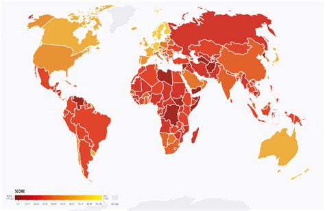Corruption Perception Index 2021 Published By Transparency