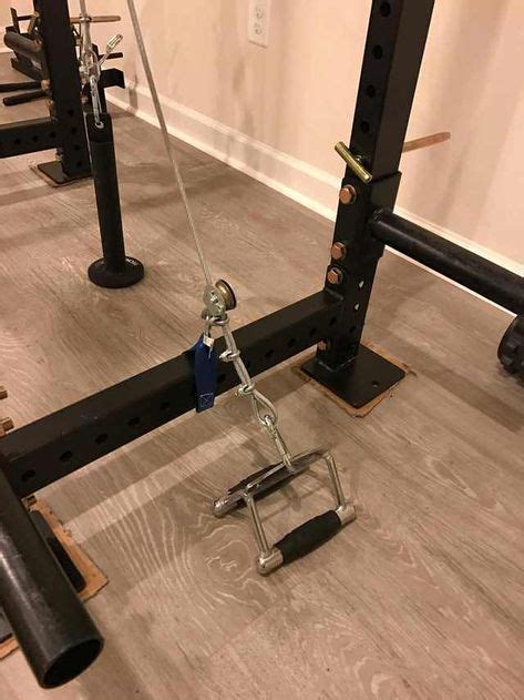 Best diy lat pulldown from how to make a lat pulldown cable machine cheap and easy. DIY Lat Pulldown and Low Pulley on a T3 Rack | Diy gym equipment, Diy home gym, Diy gym