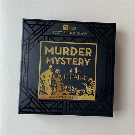 Host Your Own Murder Mystery At The Theatre
