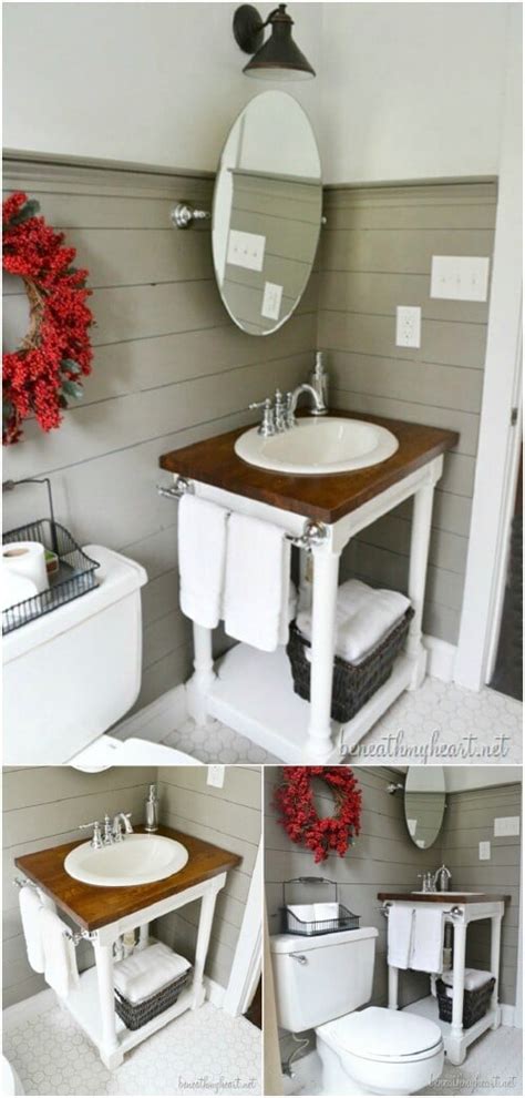A diy bathroom vanity lets you gain control of your bathroom. 20 Gorgeous DIY Bathroom Vanities to Beautify Your Beauty ...