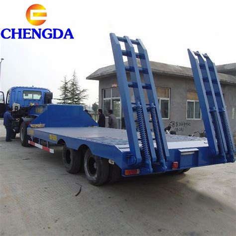 China Lowboy Trailer 25 Ton Manufacturers And Factory Price Sinotruck