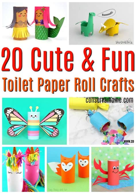 ConservaMom 20 Cute Fun Toilet Paper Roll Crafts ConservaMom