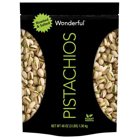 Wonderful Pistachios Roasted Salted Ounce Resealable Pouch