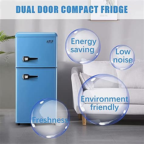 Krib Bling 35 Cuft Compact Refrigerator Retro Mini Fridge With