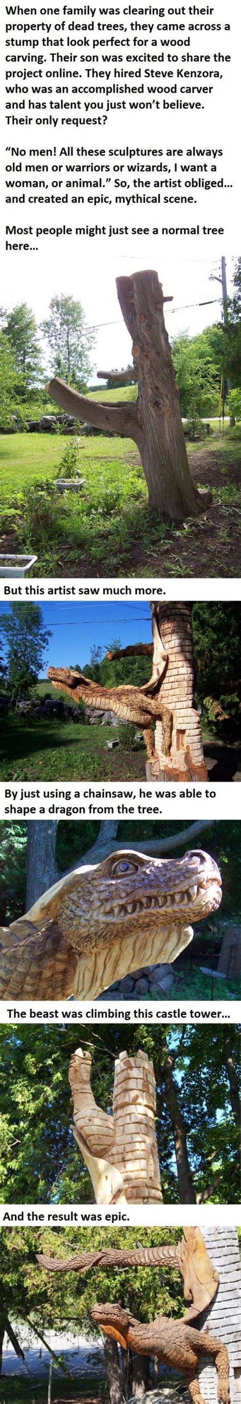 It Was Just A Normal Tree Stump Then He Created This Quickmeme