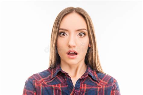 surprised woman with big eyes open mouth in shock stock image image of model emotion 169574869