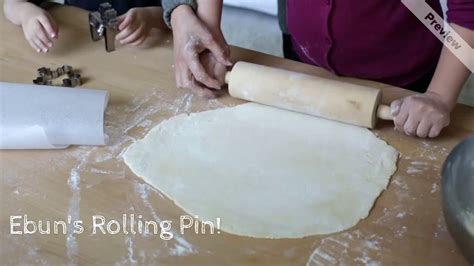 Ebuns Classic Rolling Pin For Baking Pizza Dough Pie Cookie Kitchen
