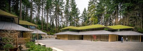 Kengo Kuma Expands Portland Japanese Garden With Green Roofed Cultural