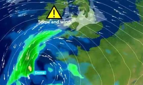Snow Uk Storm Emma Update When Is Storm Emma Coming On Thursday