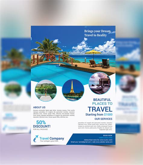 Travel Agency Flyer Design Behance