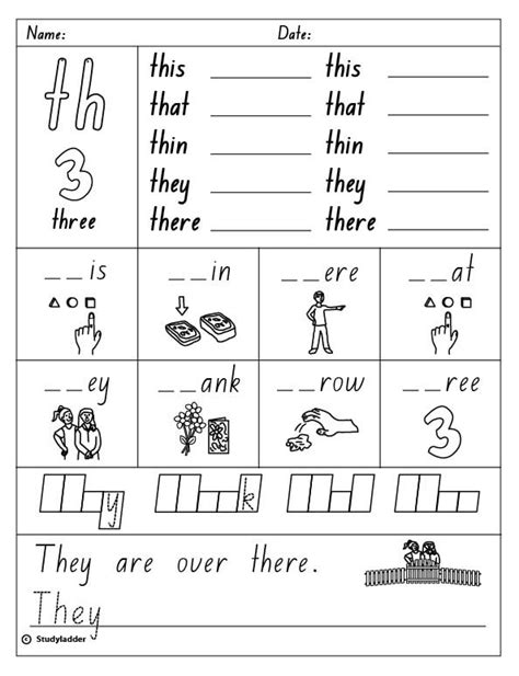 Digraphs: initial "th" - Studyladder Interactive Learning ...