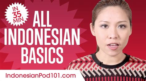 Learn Indonesian In 35 Minutes All Basics Every Beginners Need Youtube