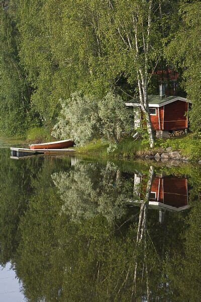Sauna And Lake Reflections Lapland Finland Sauna And Lake Photos Puzzles