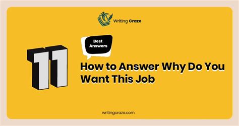 How To Answer Why Do You Want This Job 11 Samples