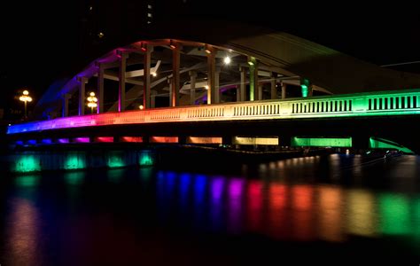 Free Images Water Light Bridge Night River Reflection Lighting