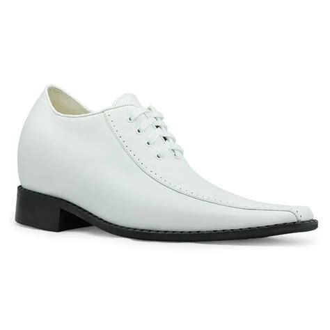 Reduced Price 6131 London Mens White Leather Dress Shoes Tuxedos