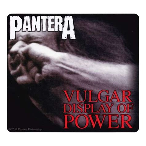 Pantera Vulgar Display Of Power Sticker