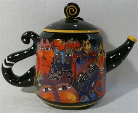 Laurel Burch Ceramic Cat Teapot Tea Pots Tea Pots Vintage Teapots
