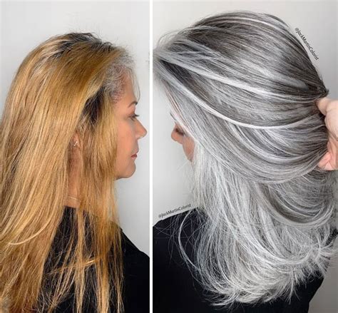 Hairdresser-Gray-Hair-Makeovers-Jack-Martin | Gray hair highlights