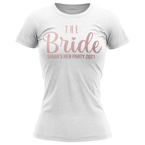 Personalised Hen Party T Shirts Team Bride T Shirt Hen Party Etsy