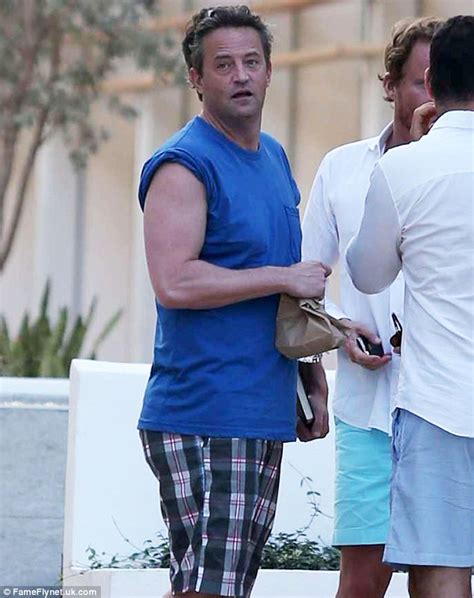 What is this, my instagram account? Matthew Perry packs a paunch as he enjoys a sun-filled ...