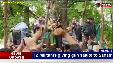 12 Militants And His Mother Giving Gun Salute To Saddam Youtube