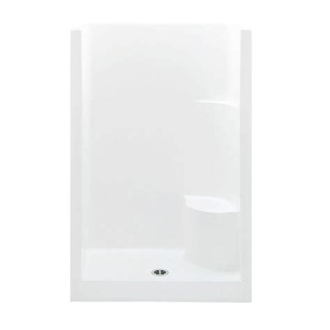 Aquatic Everyday Smooth Wall 48 In X 33 12 In X 72 In Center Drain