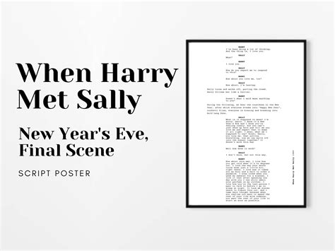 When Harry Met Sally New Year's Eve Scene Museum Quality - Etsy UK